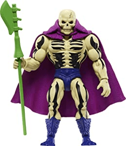 Scare Glow is a ghostly villain from another dimension who made his first appearance in the Masters of the Universe toy line in 1987. He was summoned by Skeletor to help defeat He-Man and his allies, and was given the ability to induce fear in his enemies with his glow. Scare Glow refused to serve Skeletor at first, but was eventually forced to comply. He is available as an action figure in the MOTU Origins Line