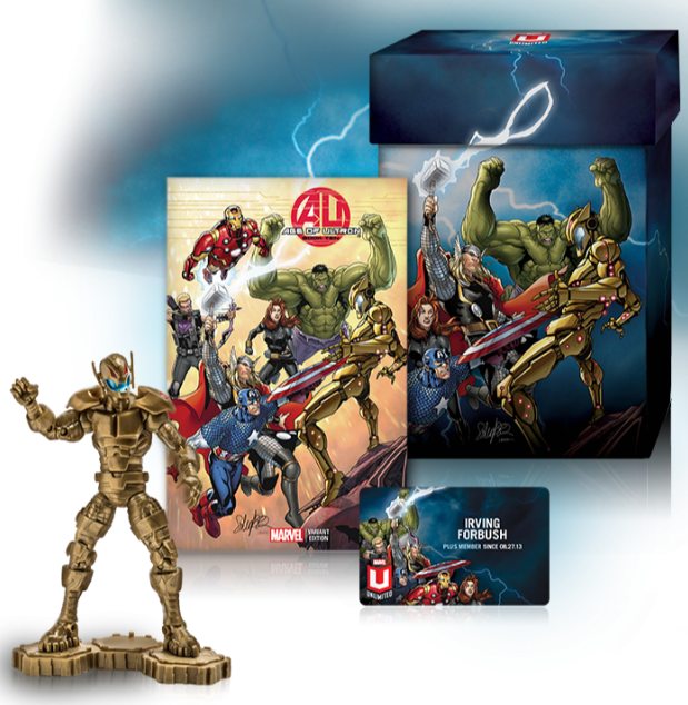 Marvel Unlimited Ultron (2013)
Exclusive: Marvel Unlimited Plus Digital Comics Subscription

Includes: Gold Ultron Variant from Iron Monger Series